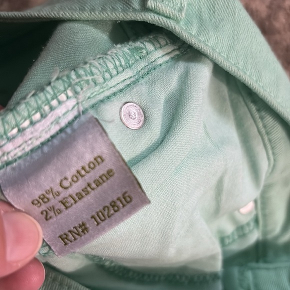 Garnet Hill Green Ankle straight jeans - size 6P - great condition - Picture 3 of 5